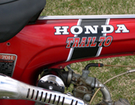 1972 CT70H K1 decals