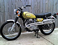 Original paint colors for 1971cl175 honda motorcycles