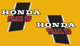 Honda ct-70 decals #6