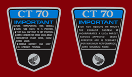 1972 CT70 K1 Decals