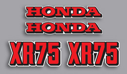 1973 Honda XR75 decals