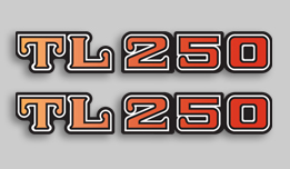 1975 Honda TL250 side decals