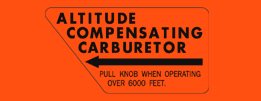 1976 CT90 altitude compensating carburetor decal