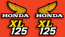 1976 XL125 decals