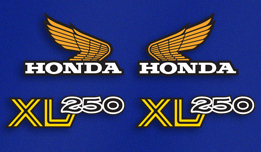 1976 Honda XL250 decals