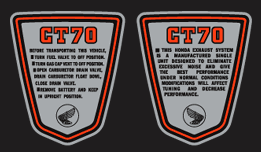 1978 CT70 decals