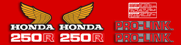 Honda xl250r decals #4