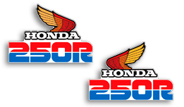Honda xl250r tank decals #4