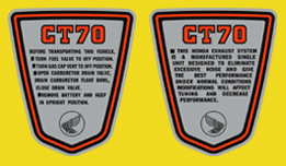 1979 CT70 decals