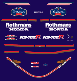 Rothmans honda stickers #7