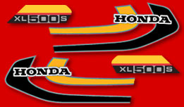 1979 Honda XL500S decal set