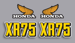 1974 Honda XR75 decals