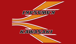 1976 Kawasaki KV75 A5 tank decals