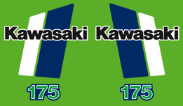 1980-82 Kawasaki KDX175 Decal Set