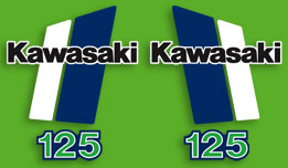 1980-1981 Kawasaki KX125 decal set