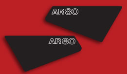 Kawasaki AR80 A1 side panel decals