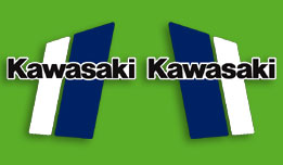 1981 Kawasaki KX420 fuel tank decals