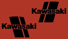 1980 Kawasaki KV75 tank decals