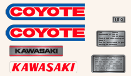 Kawasaki MB1 Coyote Complete Decal Set