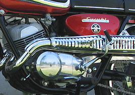 1968 Suzuki TC250 left side