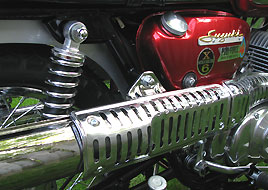 1968 Suzuki TC250 right exhaust pipe