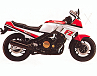 1985 Yamaha FZ750 White & Red