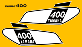 1975 DT400 decal set