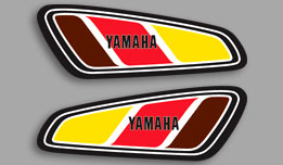 1977 Yamaha GT80 Fuel Taank Decals