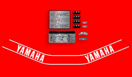 1978 Yamaha Chappy complete decal set USA