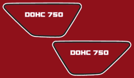 1977 Yamaha XS750 side cover decals