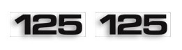 1983 Yamaha YZ125 side decal set