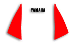 1988 Yamaha TZR250 upper fairing decals