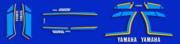 1989-90 RD350 complete decal set
