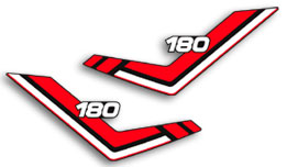 Yamaha RT180 Side Panel Decals