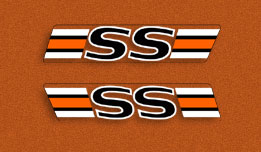 1975 Yamaha FS1-C side panel decals